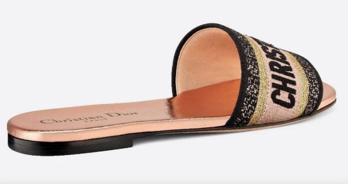 'Dway' Multicolor Metallic Thread and Cotton Slides