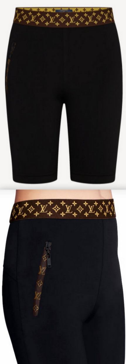 Cycling Shorts with Monogram Belt