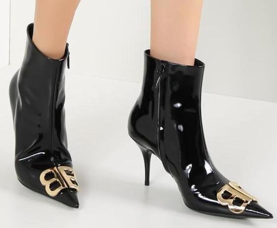 BB Patent Leather Booties