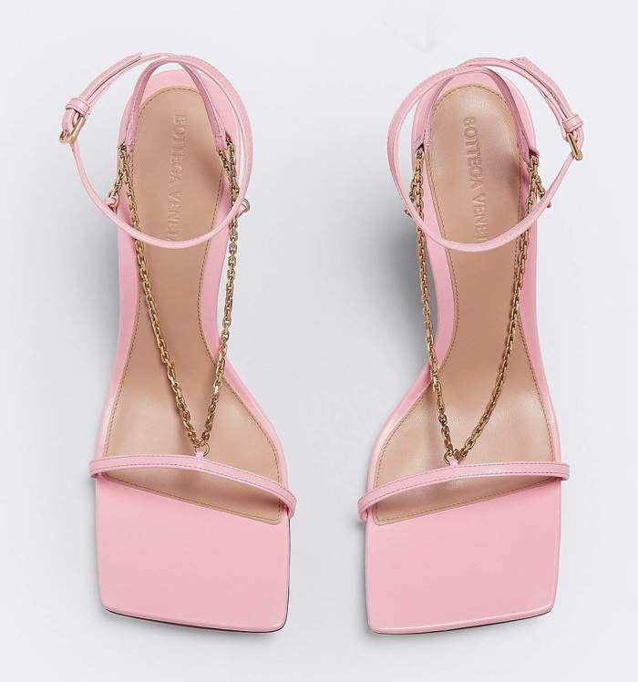 'Stretch' Chain Sandals, Blossom