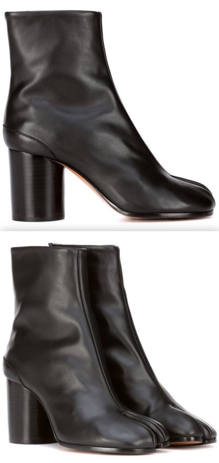 'Tabi' Leather Ankle Boots