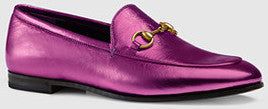 'Jordaan' Metallic Leather Loafers - (Purple, Gold, Silver)-DESIGNER INSPIRED FASHIONS-Flats,Loafers/Oxford Shoes/Espadrilles