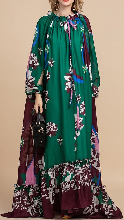 Printed Maxi Kaftan Dress DESIGNER INSPIRED FASHIONS