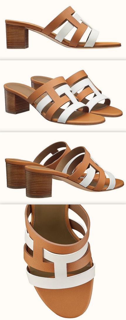 'Amica' Sandals, Blanc/Naturel | DESIGNER INSPIRED FASHIONS