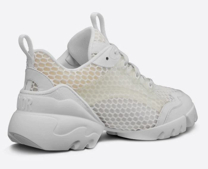 'D-Connect' Sneakers, White Mesh