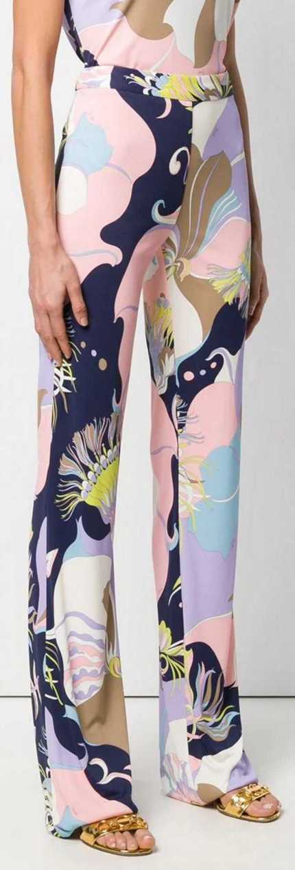 'Mirabilis' Print Flared Trousers | DESIGNER INSPIRED FASHIONS
