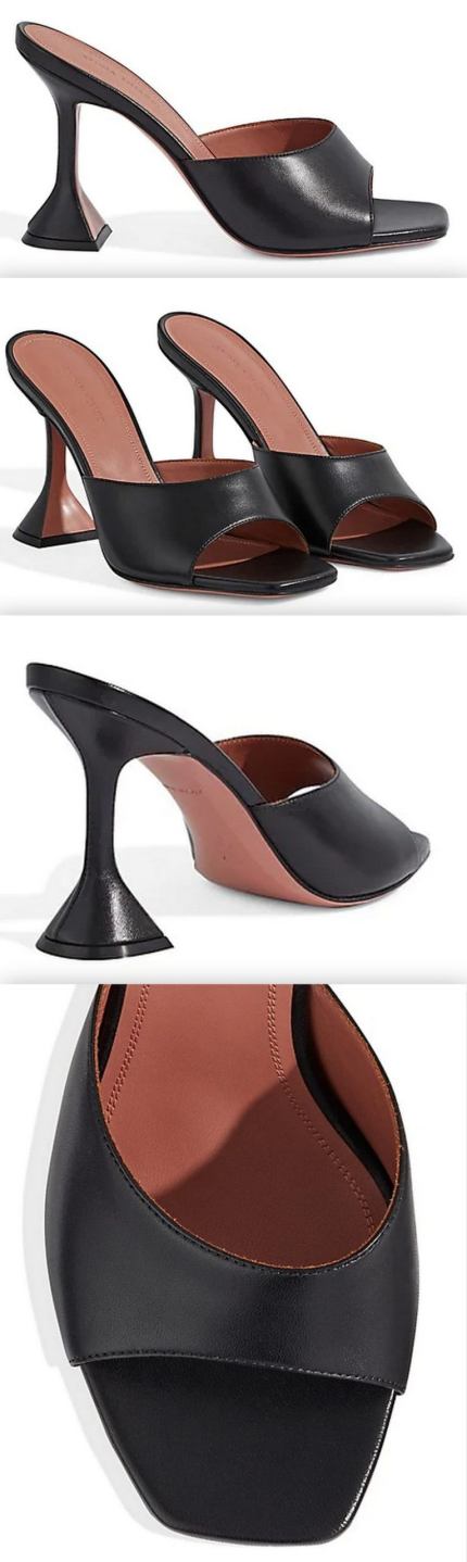 'Lupita' Leather Mule Sandals