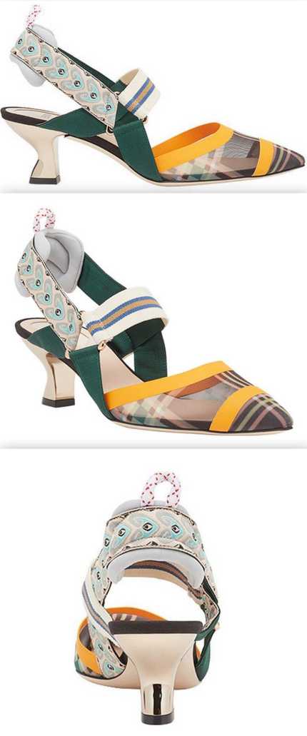 'Colibrì' Slingback Pumps, Multi Colored-DESIGNER INSPIRED FASHIONS-High-Heels/Pumps