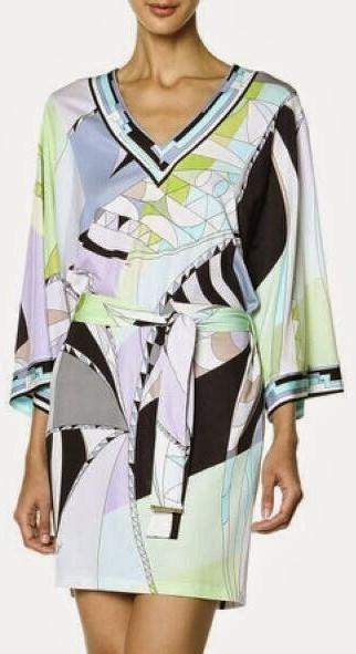 Color-Block Printed Jersey Silk Dress DESIGNER INSPIRED FASHIONS