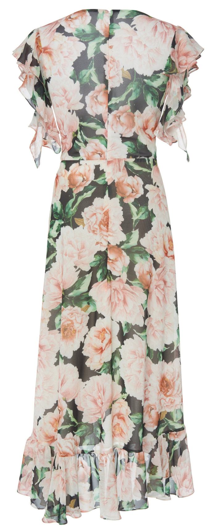 Floral-Patterned Georgette Dress DESIGNER INSPIRED FASHIONS