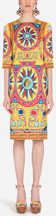 'Carretto' Print Dress