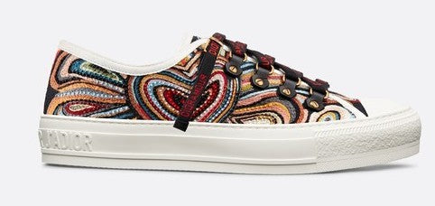 'Dioramour' Sneakers with Embroidered Threads and Beads
