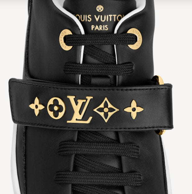 'Frontrow' Monogram Studded Trainers, Black
