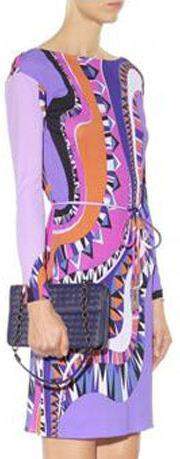 Abstract Psychedelic Print Silk Dress DESIGNER INSPIRED FASHIONS