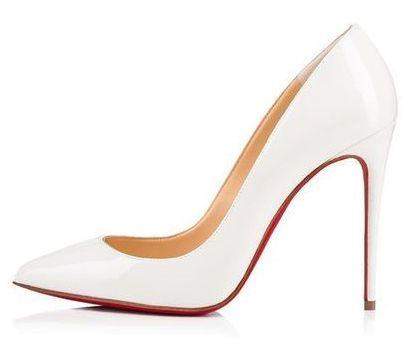 'Pigalle Follies' 100 mm Pumps, White | DESIGNER INSPIRED FASHIONS