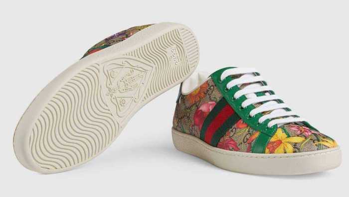 Ace GG Flora Print Sneaker | DESIGNER INSPIRED FASHIONS