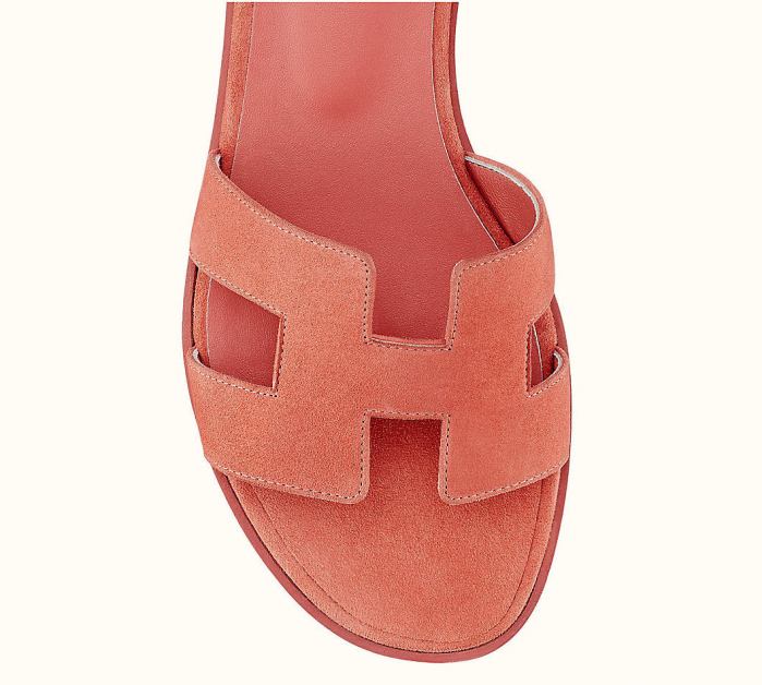 'Santorini' Sandals, Rouge Blush