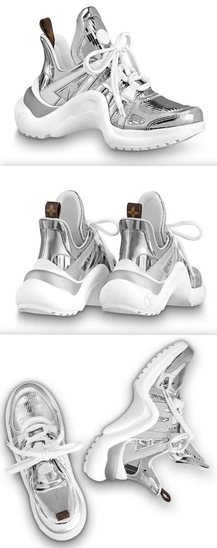 Archlight Mirrored Trainers, Silver