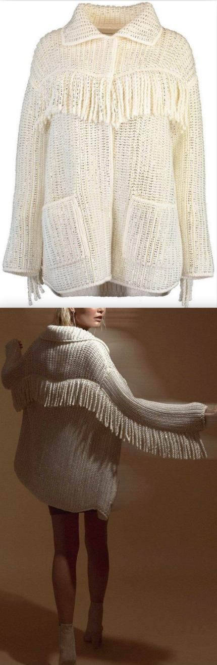 Crystal-Embellished Wool Cardigan