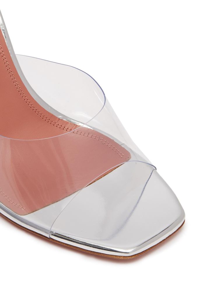 Clear PVC Heeled Mule Sandals Inspired Fashions Boutique