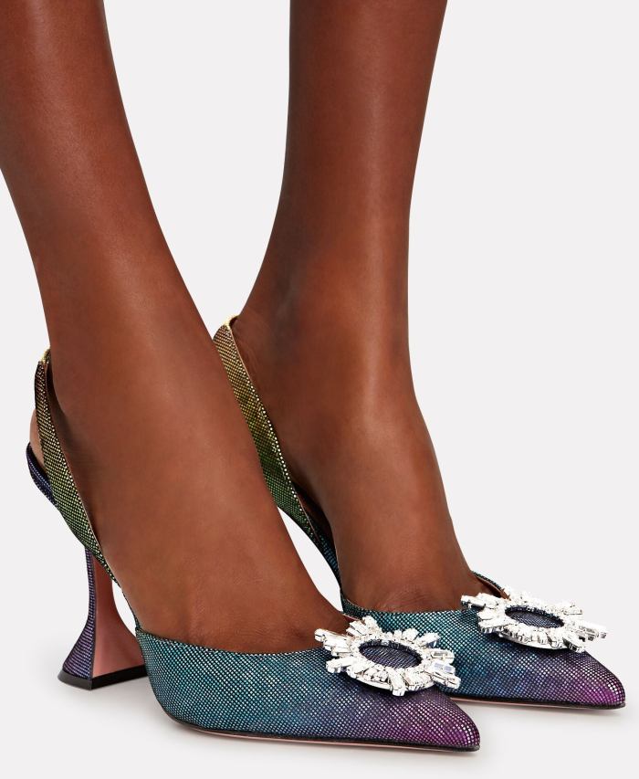 Sling Rainbow Leather Pumps Inspired Fashions Boutique