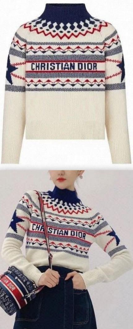 Stand Collar Wool and Cashmere Sweater, White
