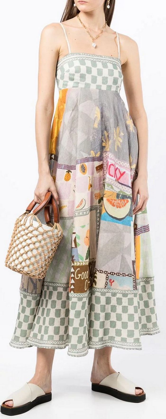 'Emma' Patchwork Print Sun Dress Inspired Fashions Boutique