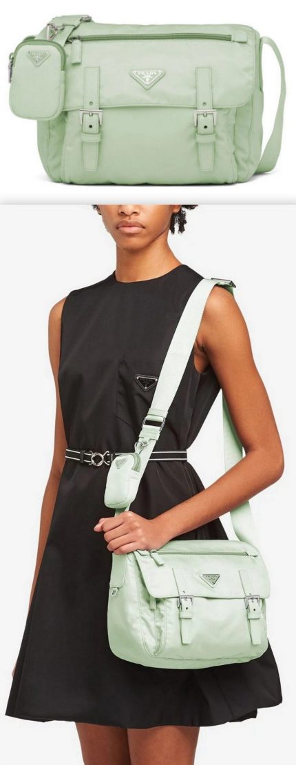 Re-Nylon Shoulder Bag, Green