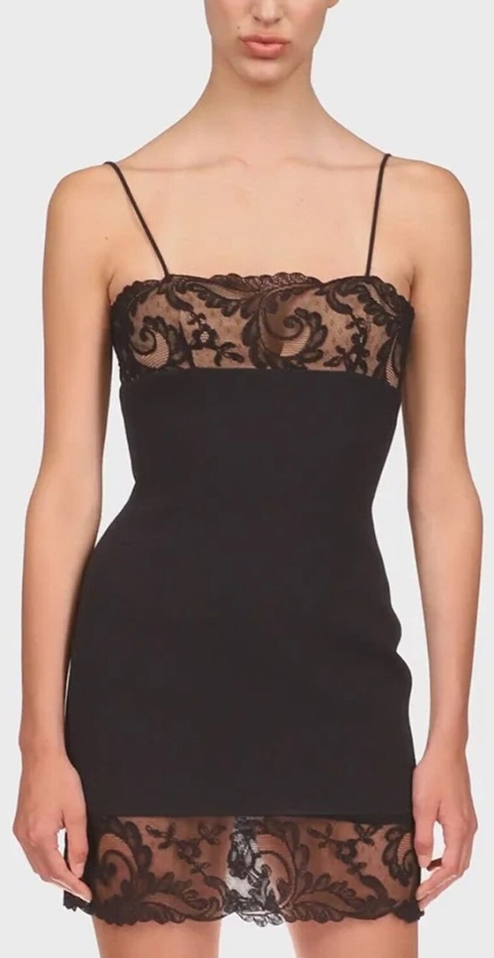Lace-Trim Cami Dress Inspired Fashions Boutique