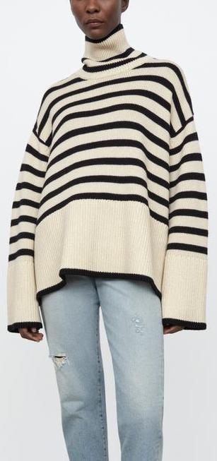 Signature Stripe Turtleneck Sweater Inspired Fashions Boutique