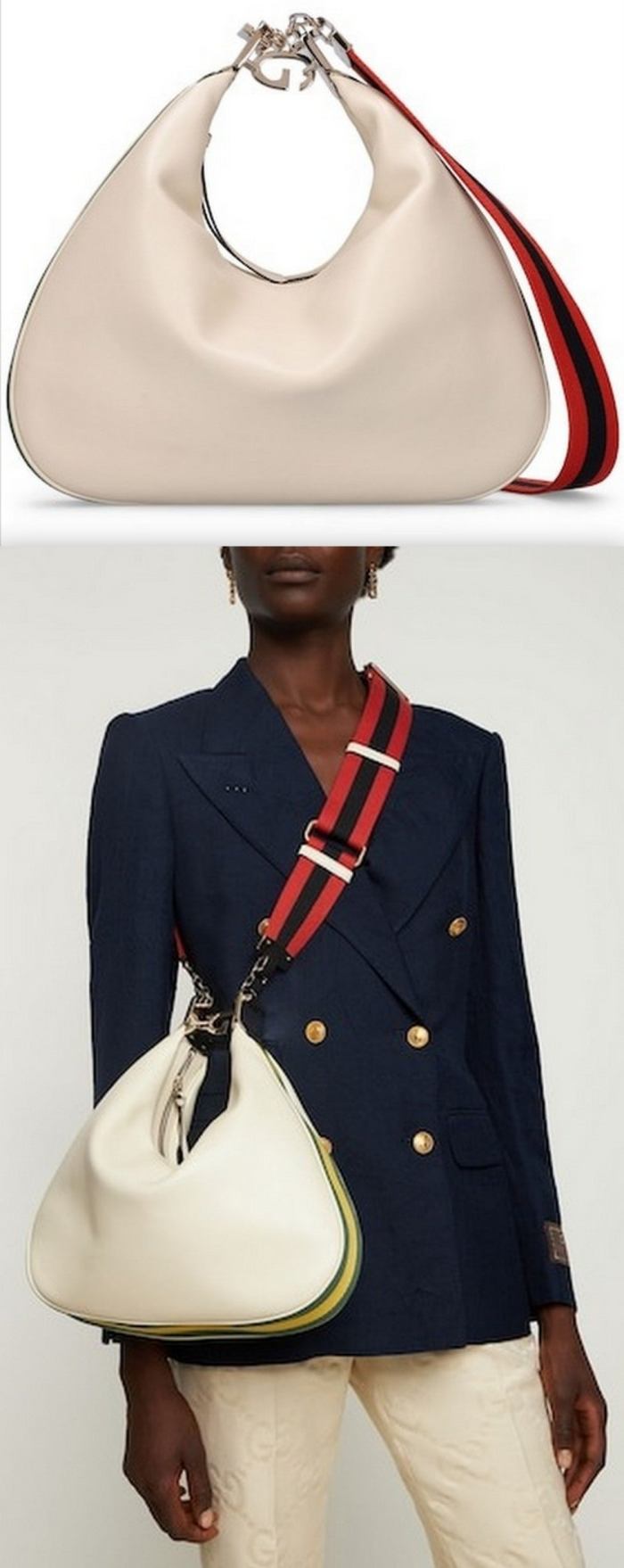 'Attache' Shoulder Bag, White Women's Designer Fashions