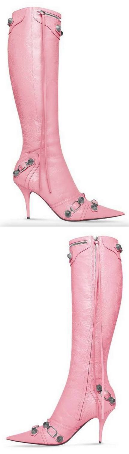 'Cagole' 90mm Boots, Pink Women's Designer Fashions
