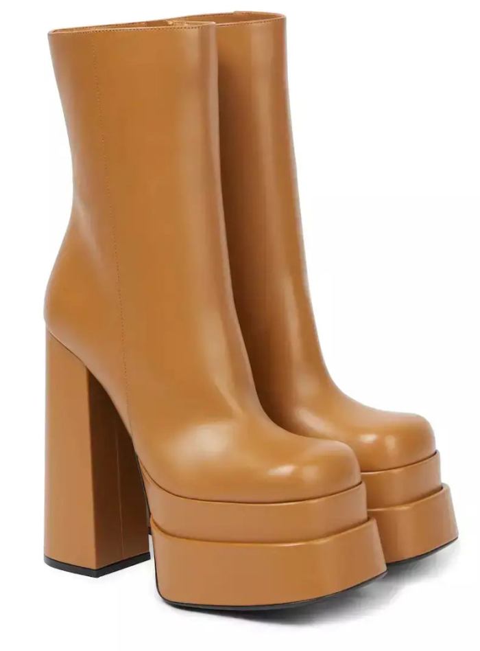 'Aevitas' 155mm Platform Boots, Tan Women's Designer Fashions