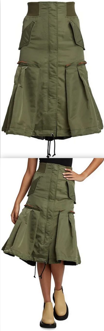 Twill Pleated Skirt, Green *Very Limited Stock* Inspired Fashions Boutique