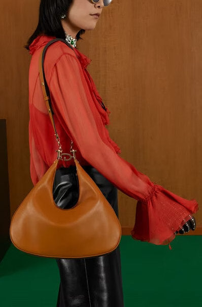 'Attache' Shoulder Bag, Dark Orange Women's Designer Fashions
