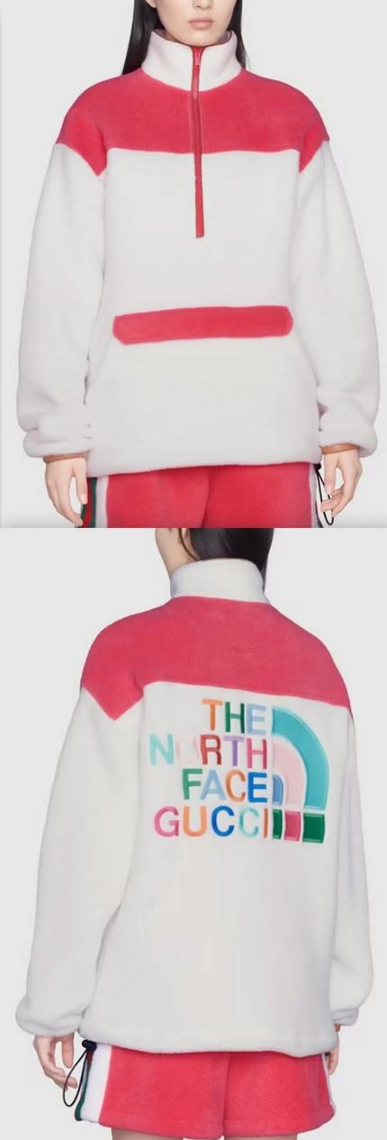 Color-Block Fleece Sweatshirt Women's Designer Fashions