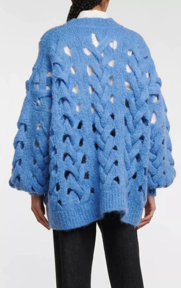 'Ella' Open-Knit Sweater Women's Designer Fashions